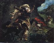 unknow artist Lion hunting map Spain oil painting artist